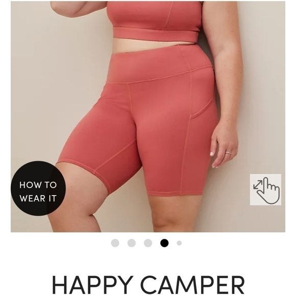 NWT Torrid Happy Camper Performance jersey 9" Active Bike short 2x - Picture 5 of 15